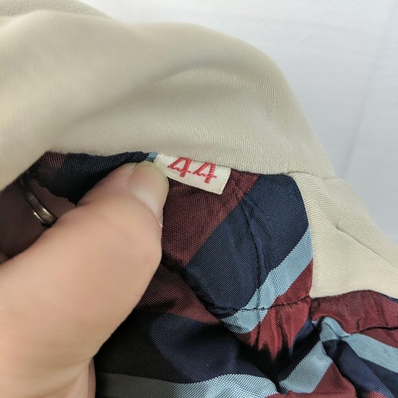 Vintage Buck Skein Faux Double Breast Pea Coat - Picture 7 of 10